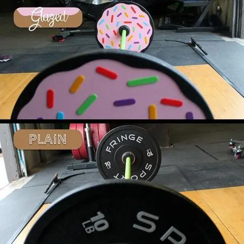Pizza & Donut Bumper Set (10lb Pair) - Image 4