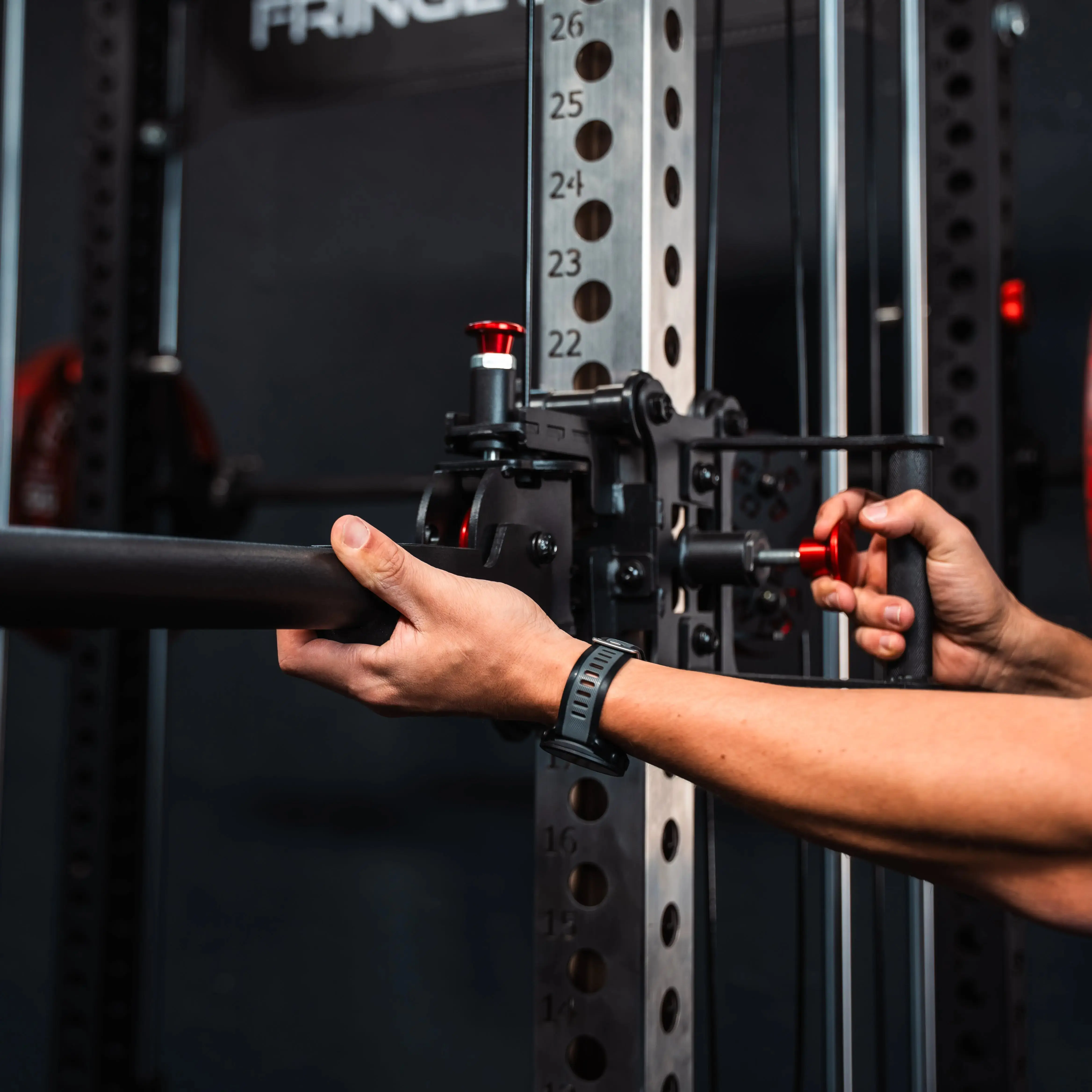 The Dane 2.0 Fully Loaded - Half Rack with Cable Crossover and Smith Machine - Image 11