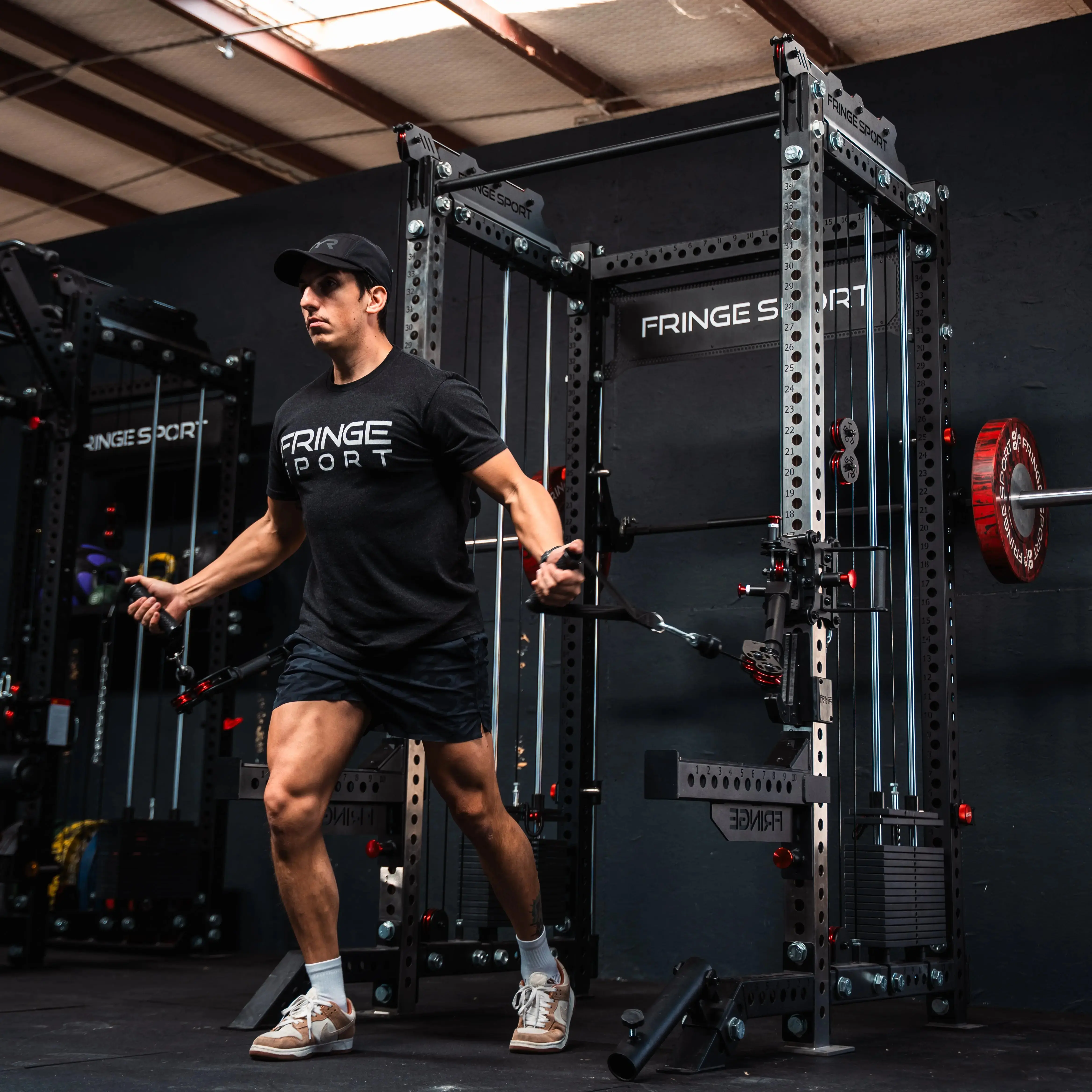 The Dane 2.0 Fully Loaded - Half Rack with Cable Crossover and Smith Machine - Image 6