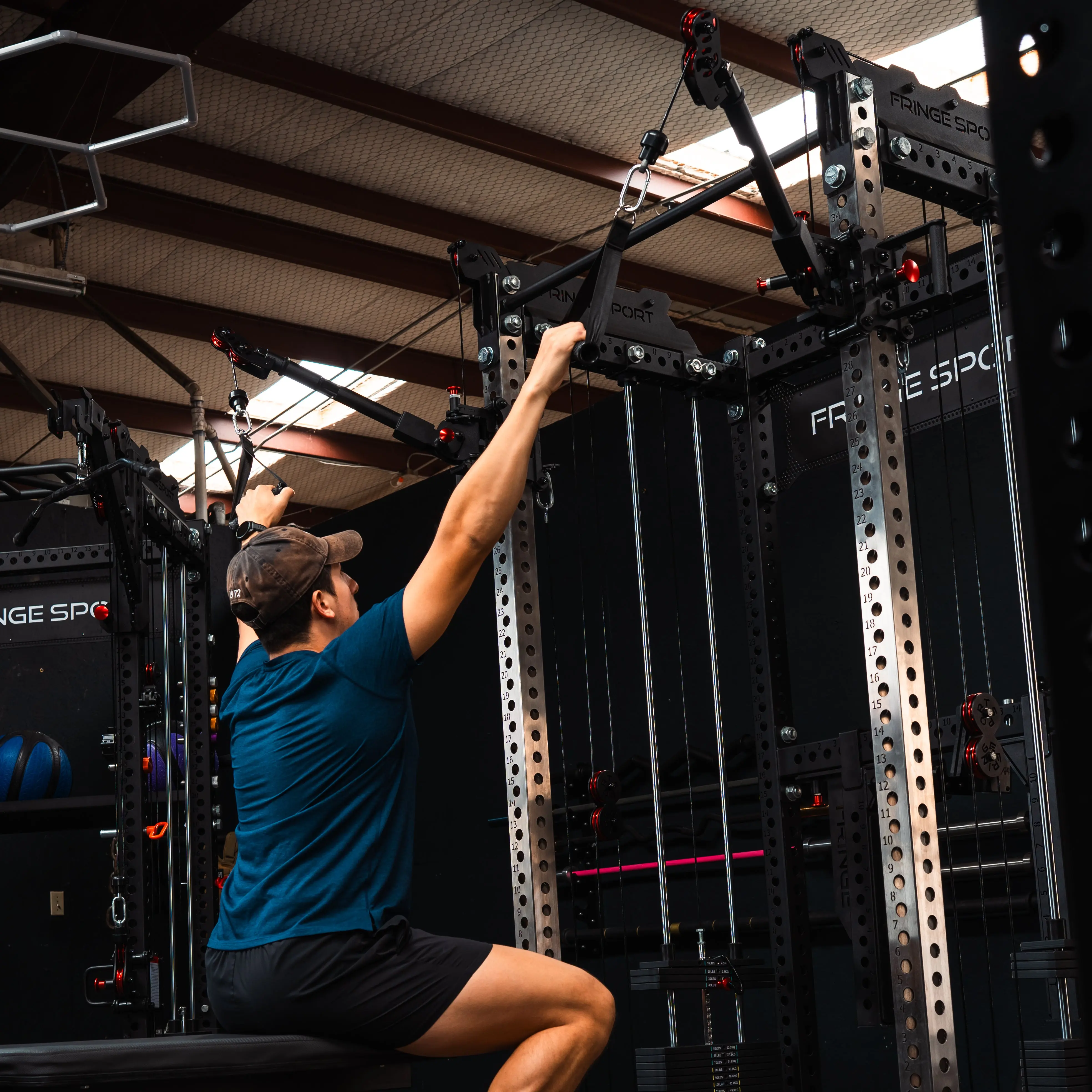 The Dane 2.0 + Gibbon Arms | Squat Rack with Cable Crossover - Image 10