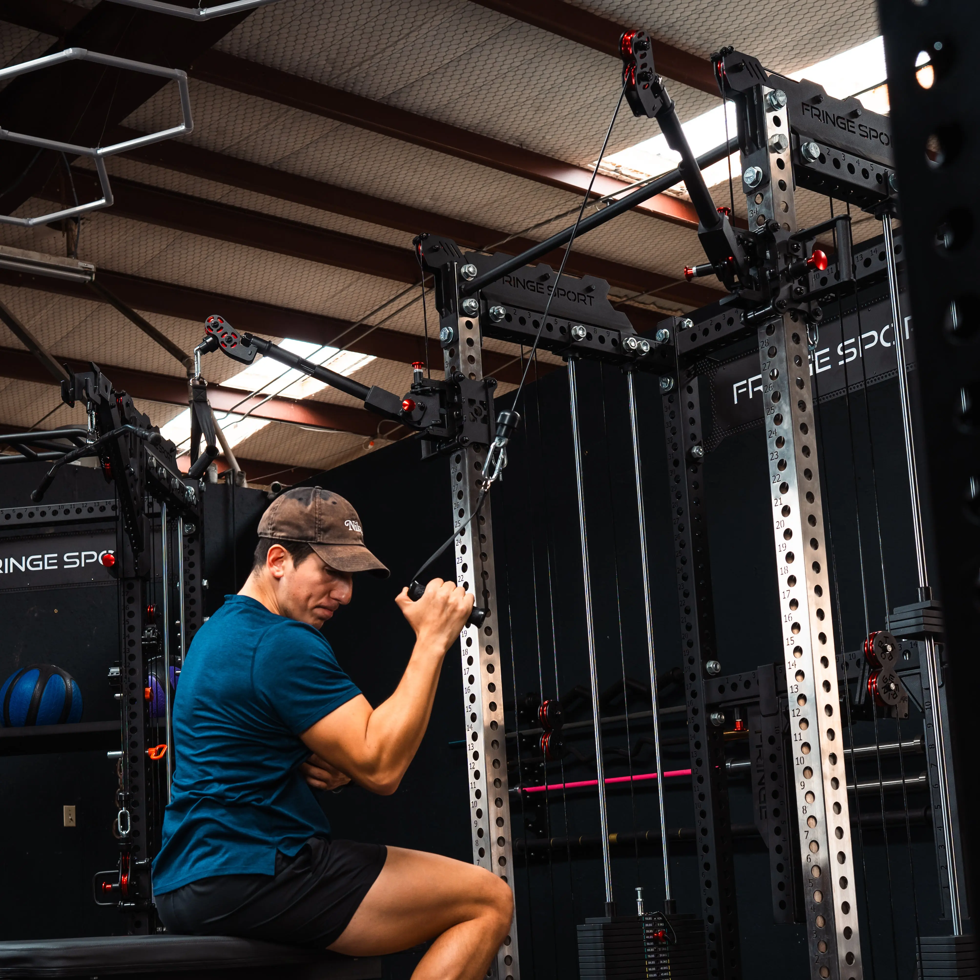 The Dane 2.0 + Gibbon Arms | Squat Rack with Cable Crossover - Image 11