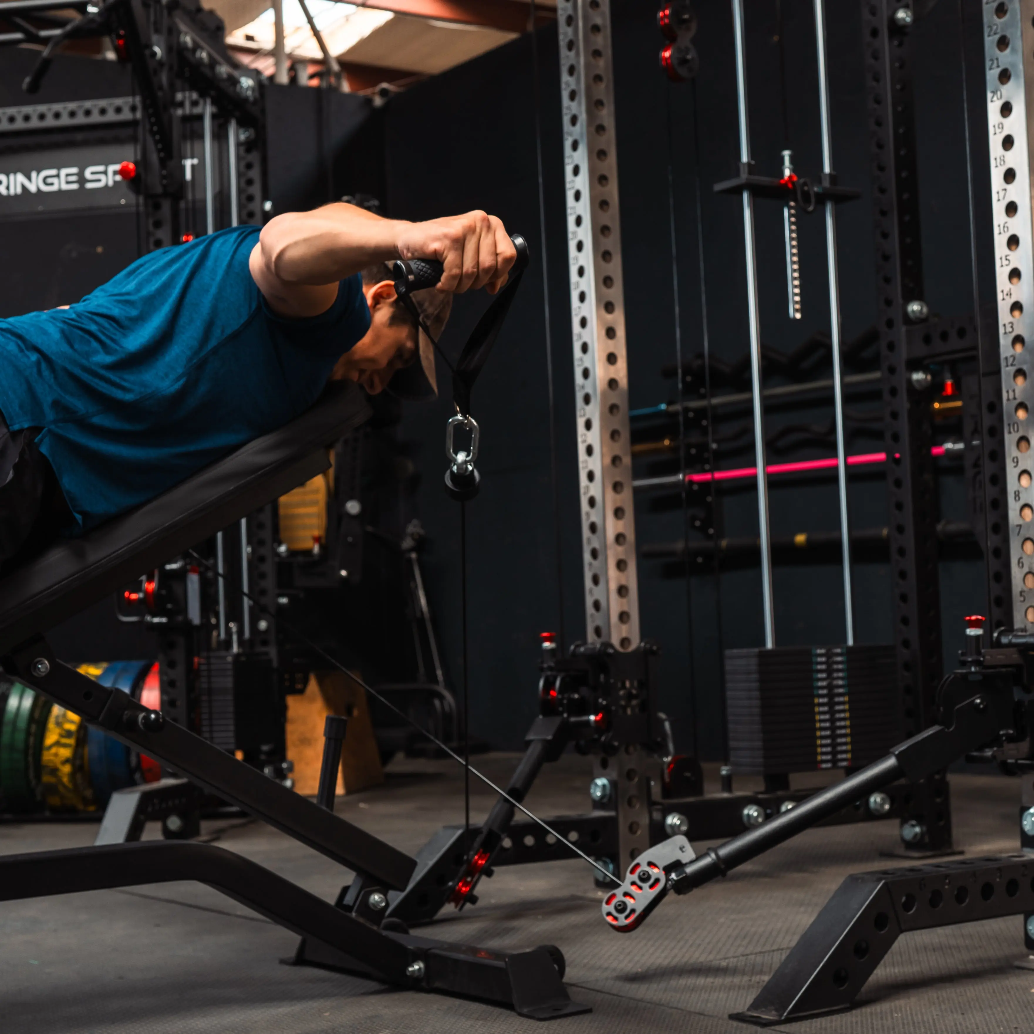 The Dane 2.0 + Gibbon Arms | Squat Rack with Cable Crossover - Image 13