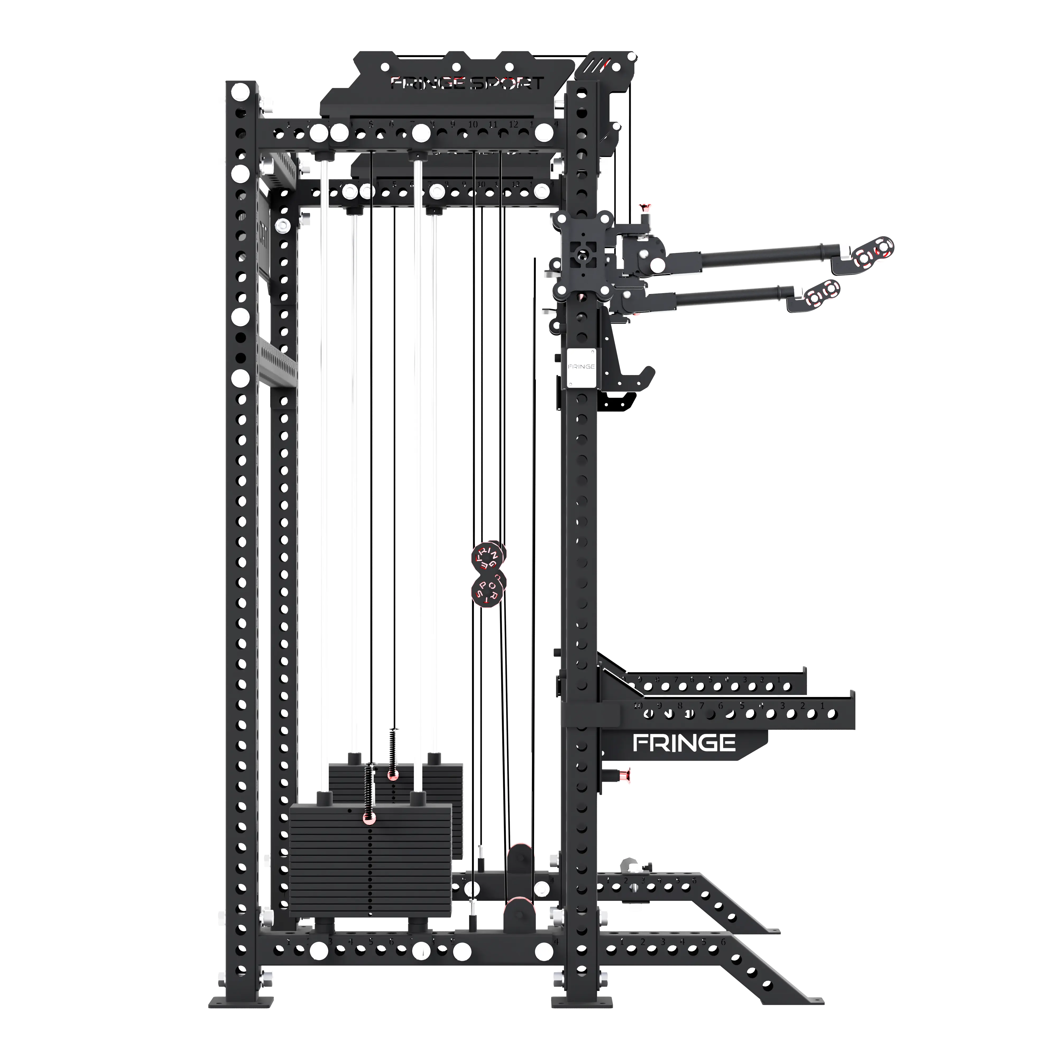 The Dane 2.0 + Gibbon Arms | Squat Rack with Cable Crossover - Image 6