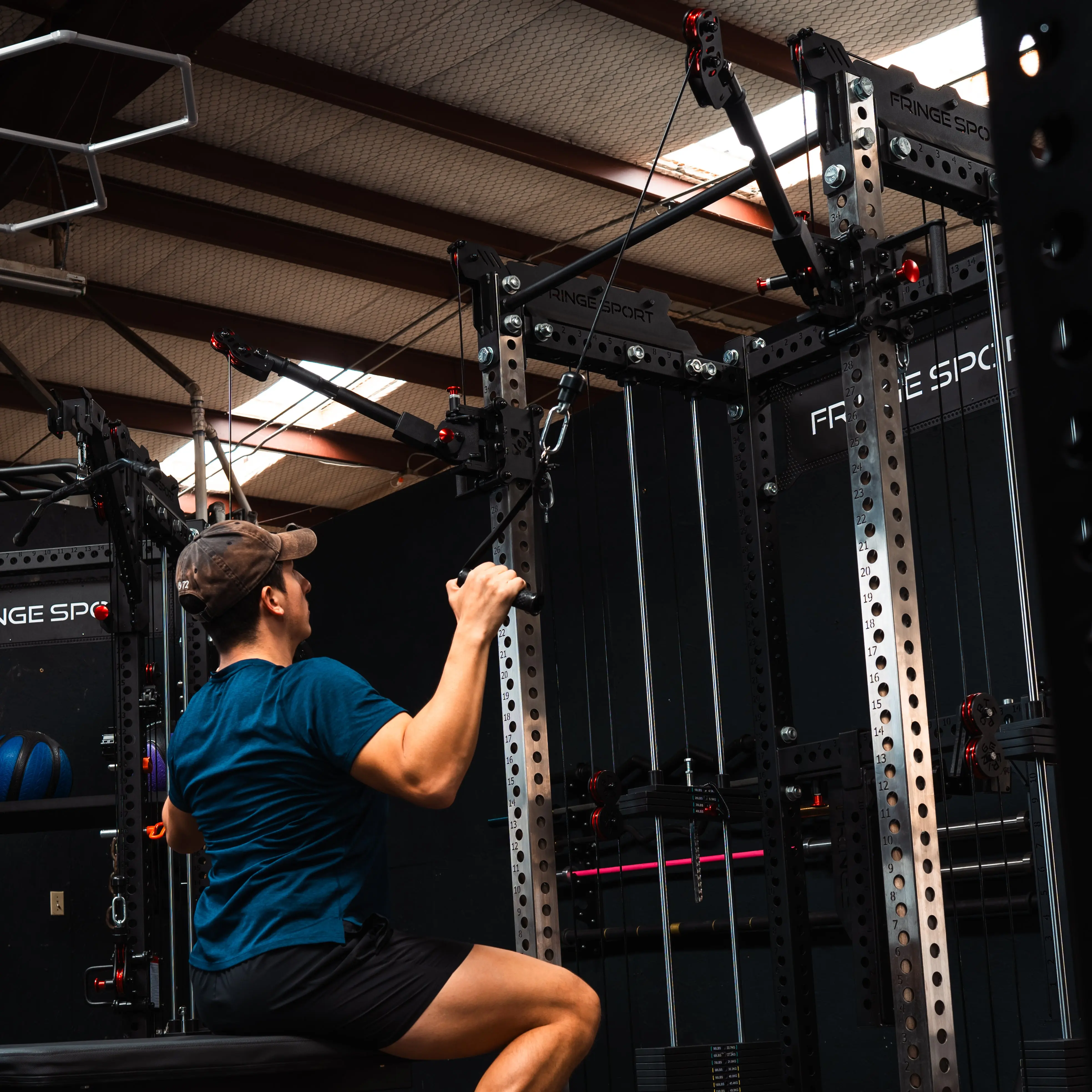 The Dane 2.0 + Gibbon Arms | Squat Rack with Cable Crossover - Image 9