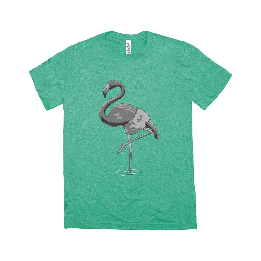 Fringe Sport Triblend Flamingo Leg Day Shirt