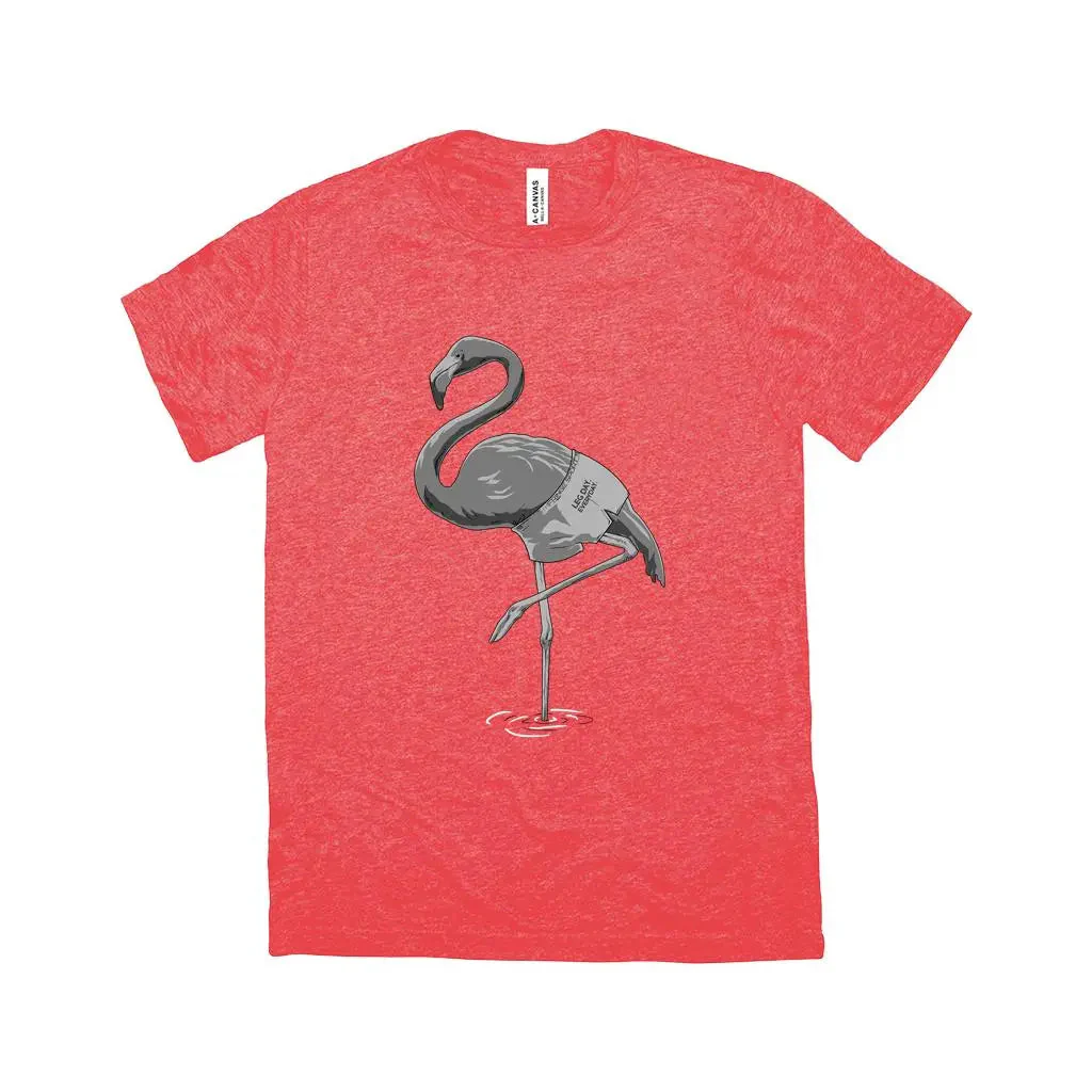 Fringe Sport Triblend Flamingo Leg Day Shirt - Image 2